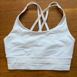 Lululemon energy bra longline size 4 white